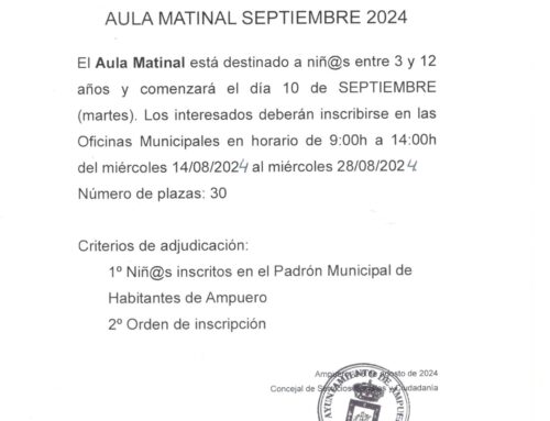 AULA MATINAL SEPTIEMBRE 2024