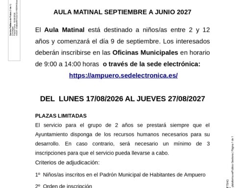AULA MATINAL 2026/2027