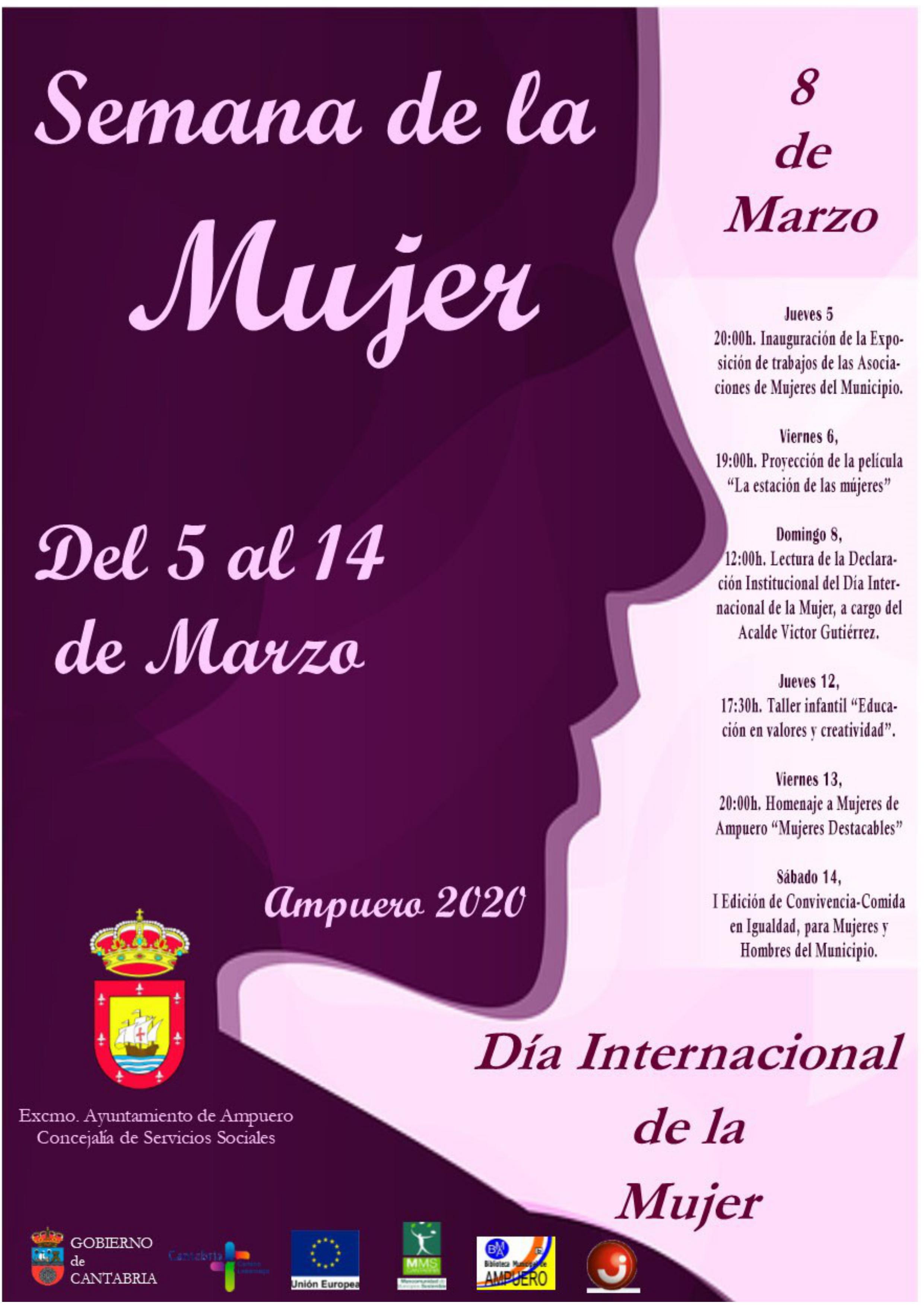 cartel semana de la mujer Ayuntamiento de Ampuero